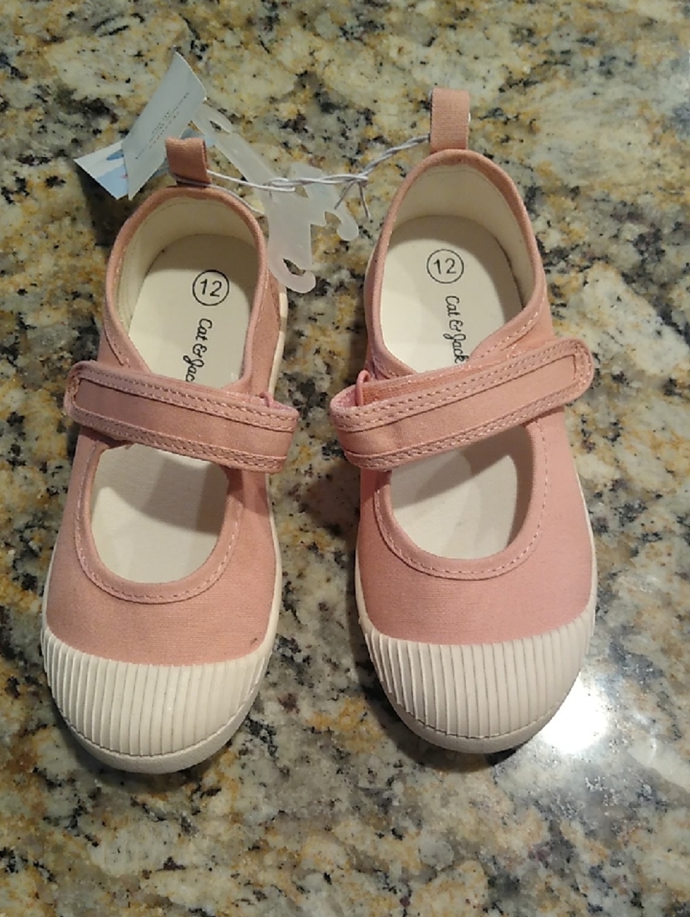 NWT Cat & Jack Blush Pink Mary Jane Shoes for Toddler Girls Size 12.